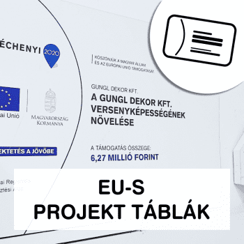 EU-s projekt táblák