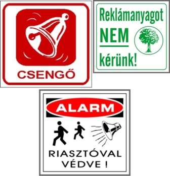 Biztonsági csomag 2 matrica szett (kis matricák)