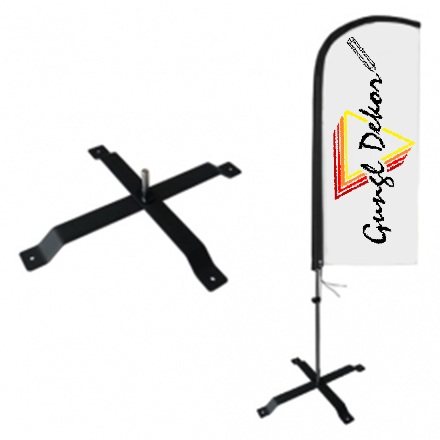 Flying banner (strandzászló) kereszttalp csapágy nélkül