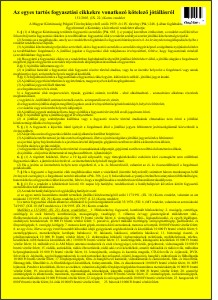 Garanciális előírásokra vonatkozó rendelet