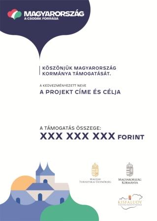 Kisfaludy Program A/1-es tájékoztató tábla