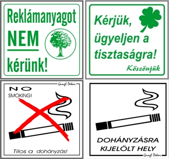 Társasházi csomag 1 matrica szett (kis matricák)